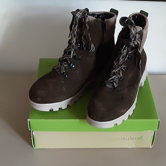 🇩🇪 Waldlaufer Brown Winter Booties - Size 9 - Picture 1 of 5